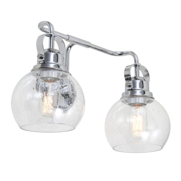 Shirley Metal/ Bubbled Glass Vanity Light - JONATHAN Y